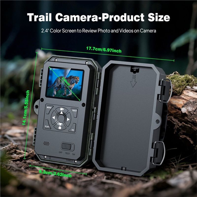 Trail Camera Infrared - Cámara de caza para exteriores, con
