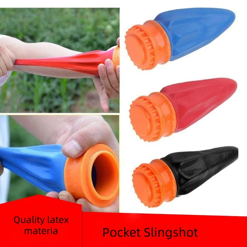 Outdoor Hunting Games For Kids - Mini catapulta de látex con tirachinas