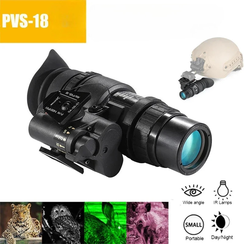 Trail Camera Infrared - Casco Monocular de Visión Nocturna Montado