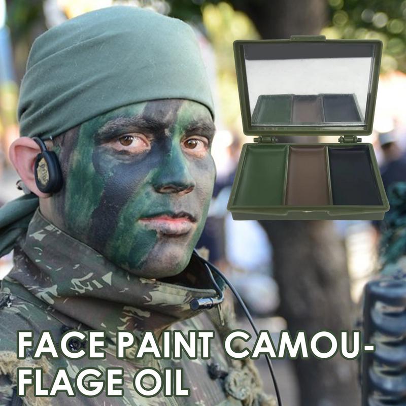 Camo Face Paint - 3 colores fanáticos del ejército CS