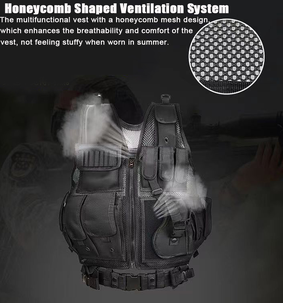 Chaleco Táctico Molle Ajustabl - Hunting Outdoor Game reseña y precio